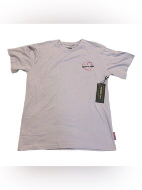 Members Only Lavender Short-Sleeve Tee with Heart Logo